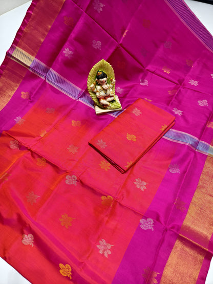 Uppada silk sarees with butti work
