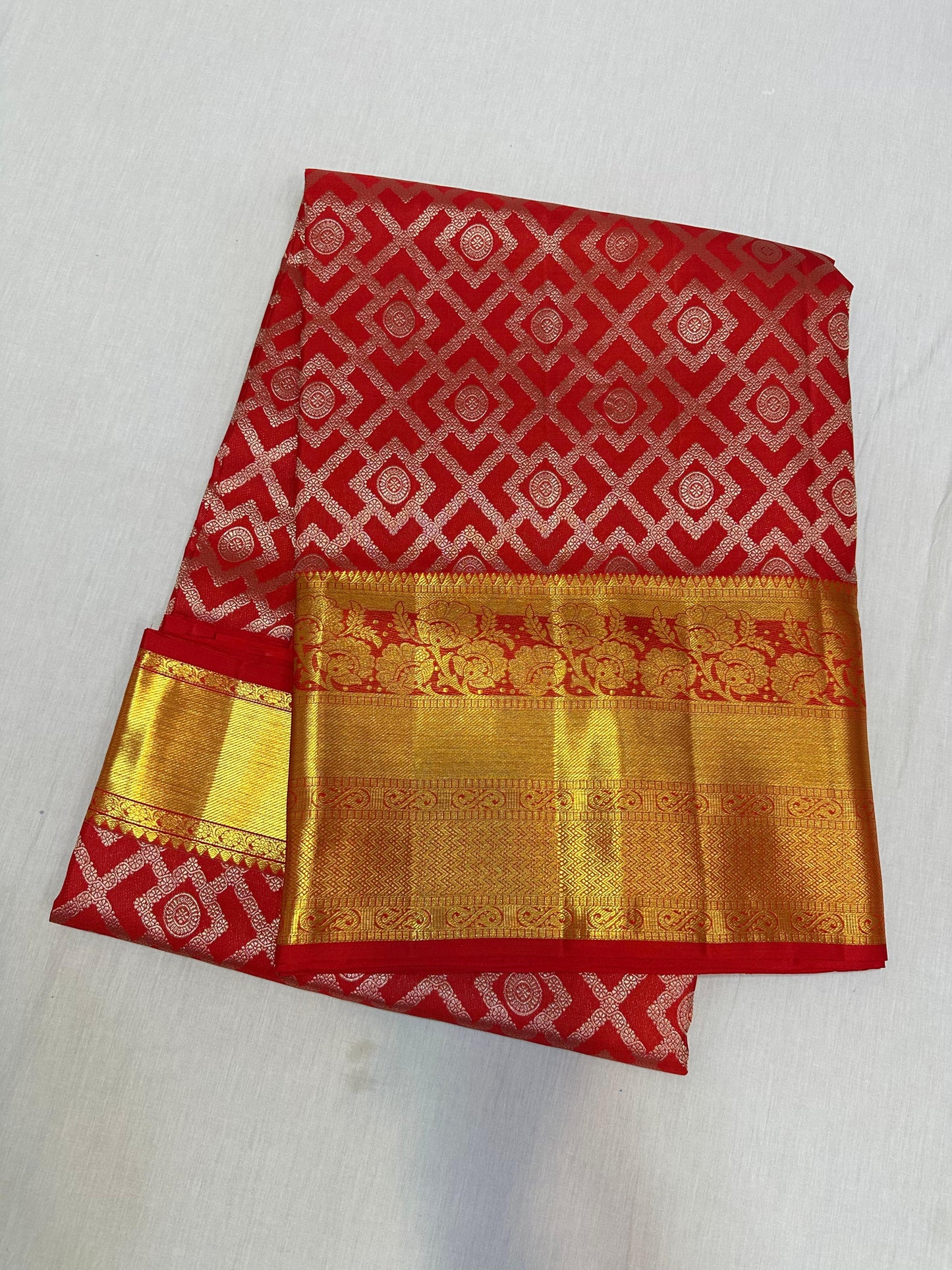Red pure kanchipuram bridal silk sarees