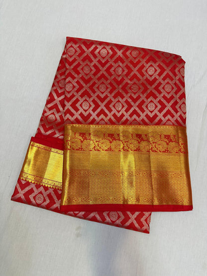 Red pure kanchipuram bridal silk sarees