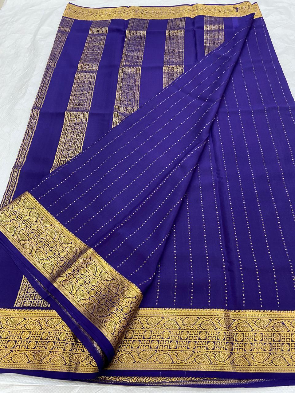 Pure Mysore silk KSIC thickness sarees