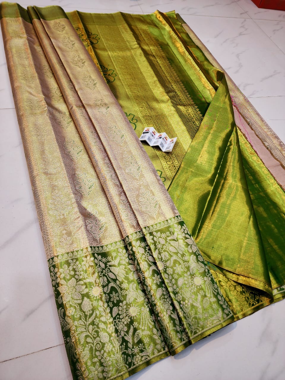 Pastel onion pink pure kanchipuram bridal silk sarees
