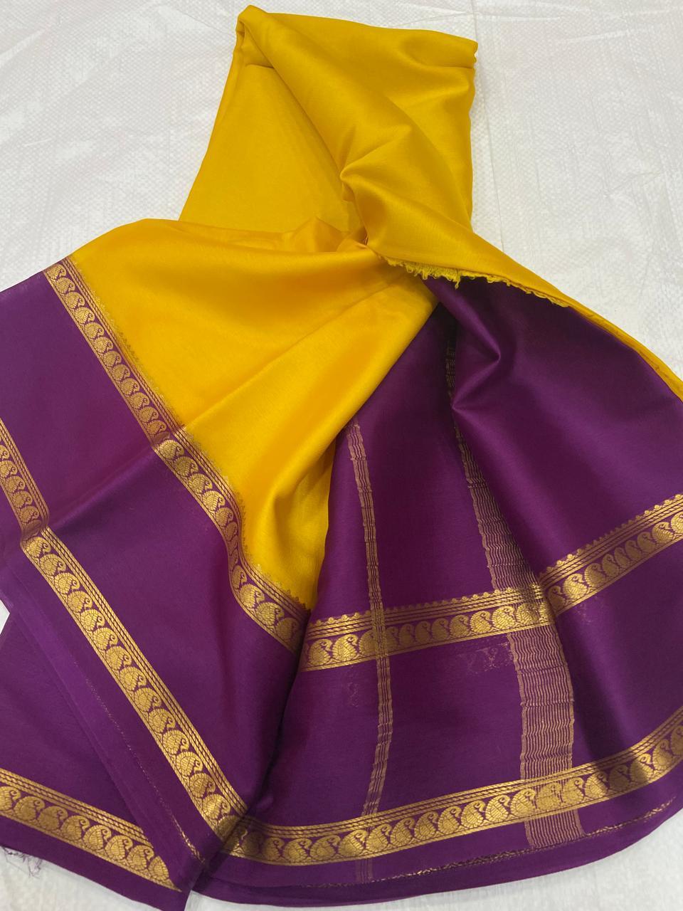 Pure Mysore silk 65 counts sarees