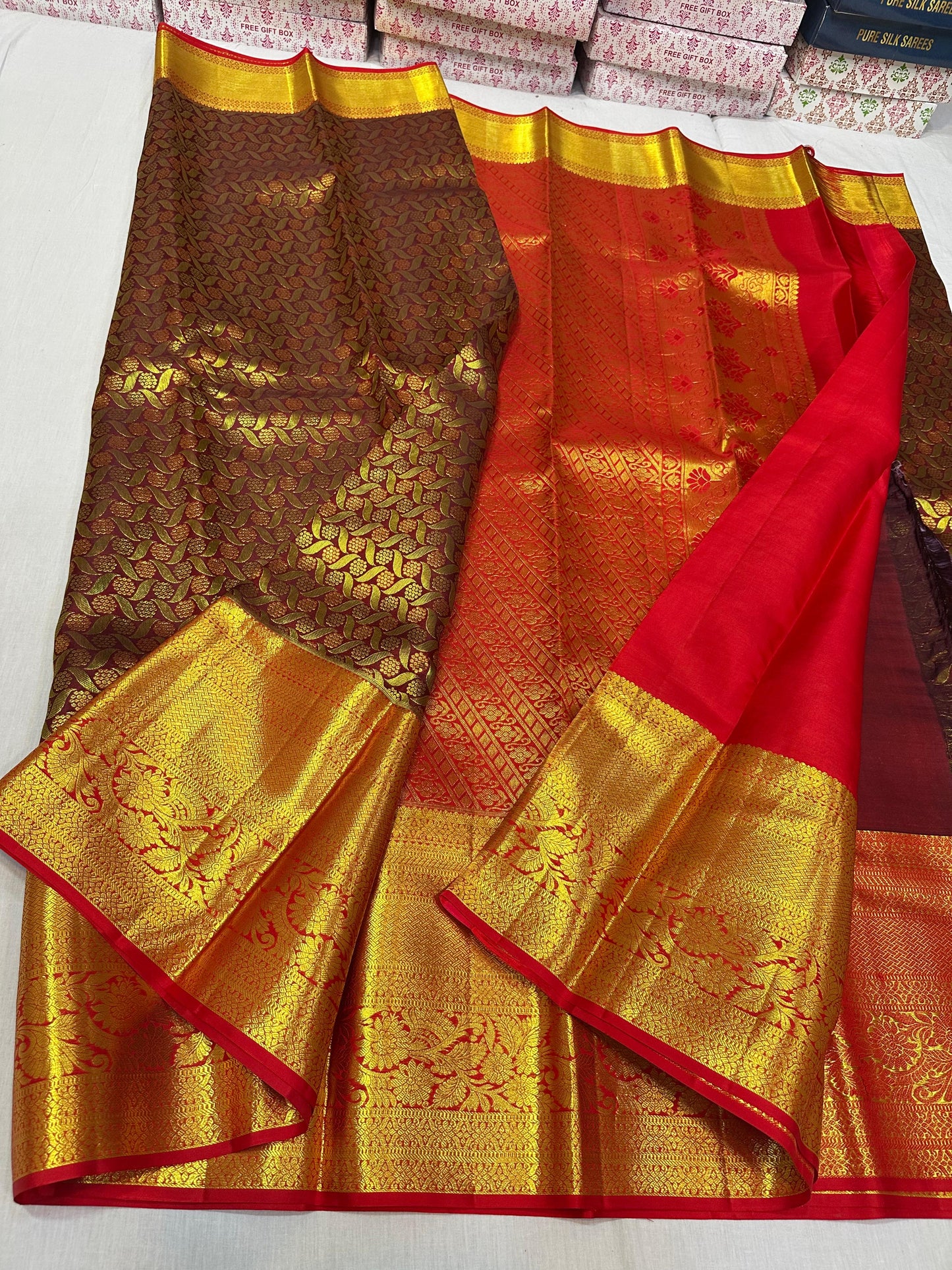 Pure kanchipuram silk wedding sarees
