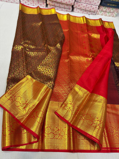 Pure kanchipuram silk wedding sarees