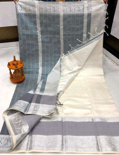 Mangalagiri silk with kanchi border