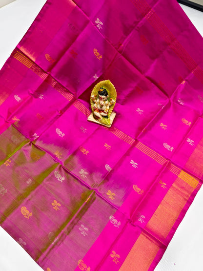 Uppada silk sarees with butti work