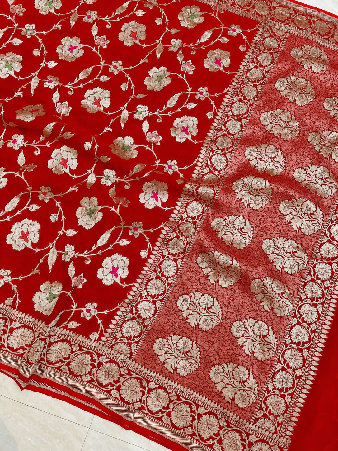 Banarasi semi pure silk georgette sarees