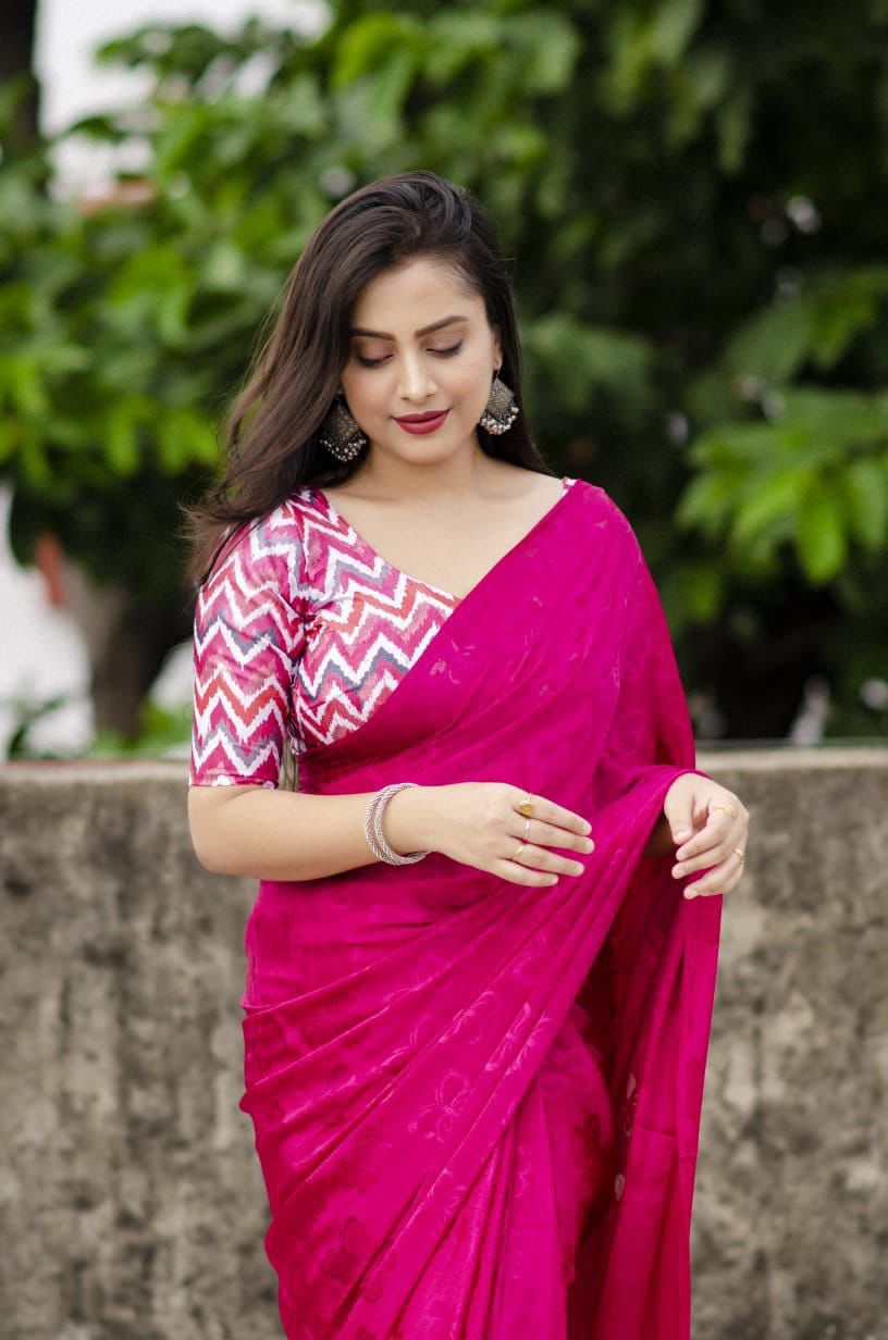 Bombay crepe silk sarees