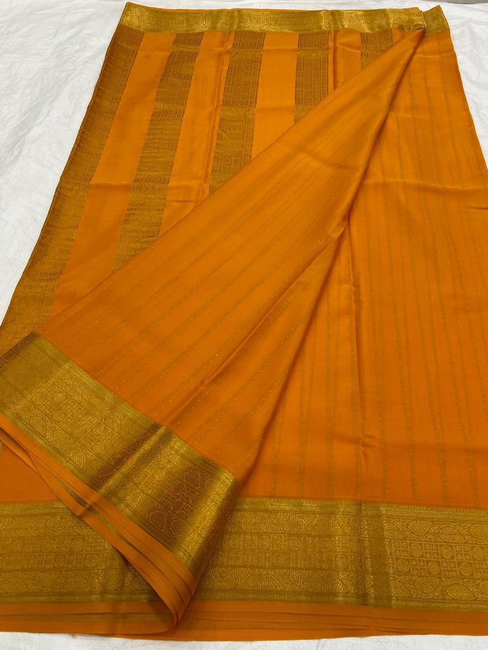 Pure Mysore silk KSIC thickness sarees