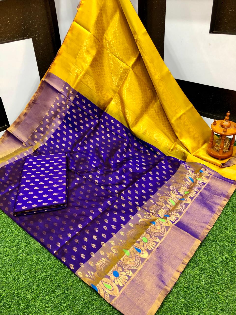 Uppada silk Anchulatha border sarees