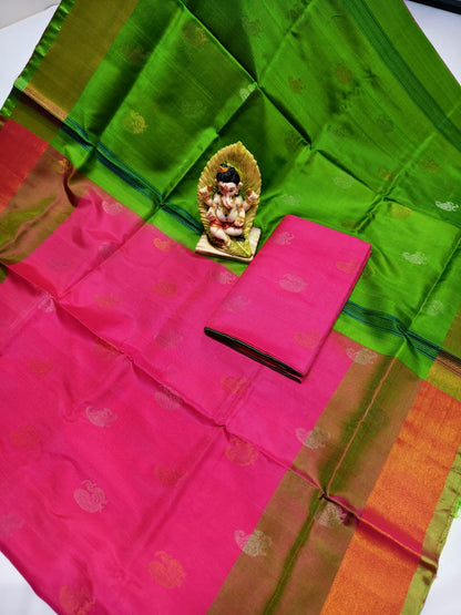 Uppada silk sarees with butti work