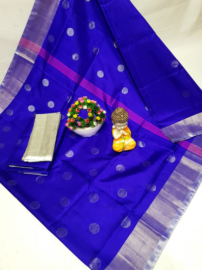 Uppada silk dollar butta sarees