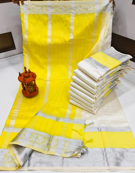 Mangalagiri silk with kanchi border