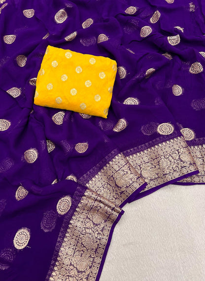 Pure Viscose Georgette sarees