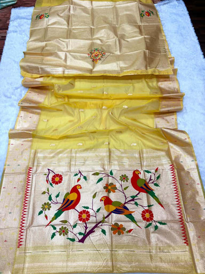 Organza tissue silk sarees