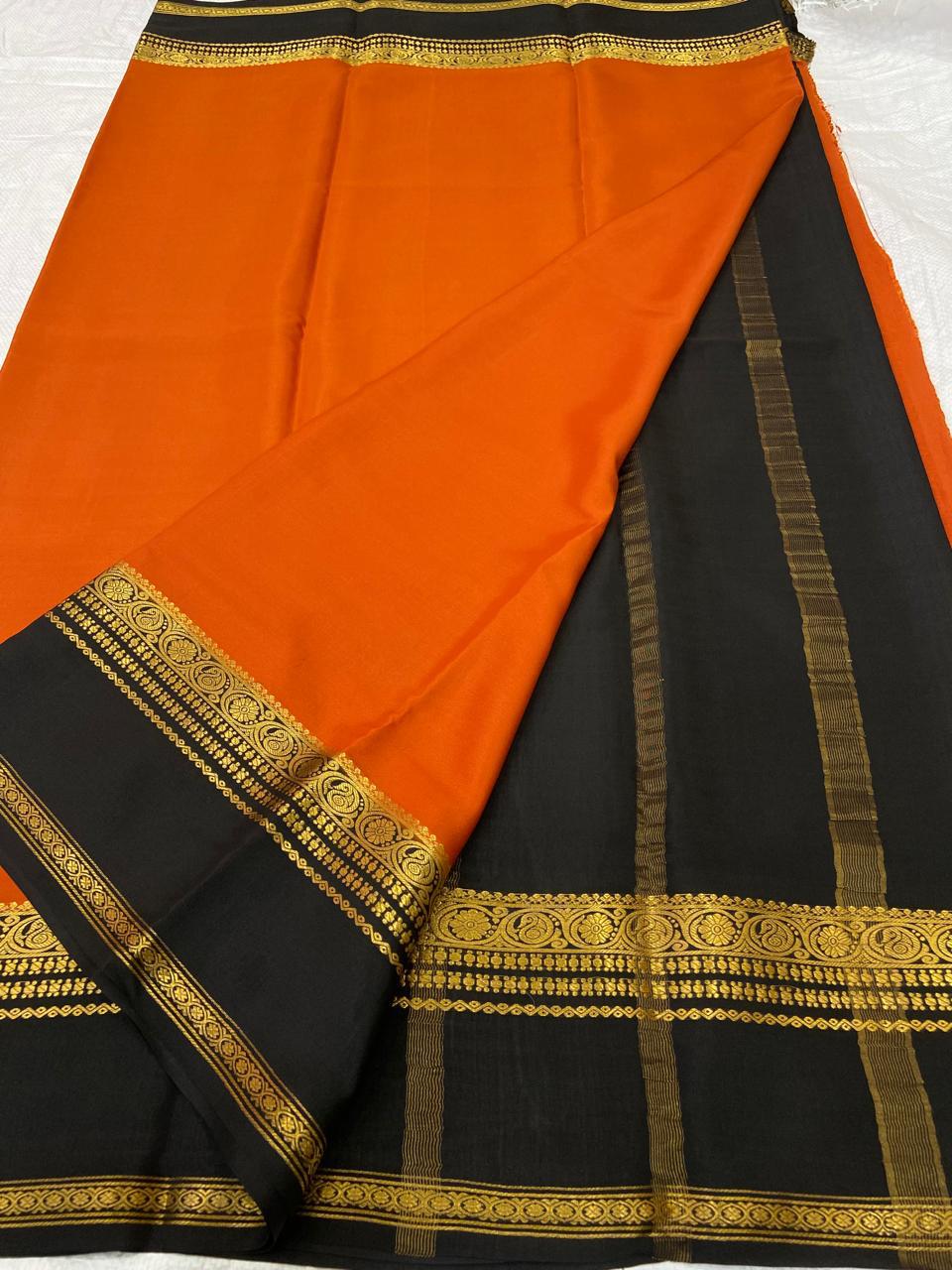 Pure Mysore crepe silk sarees