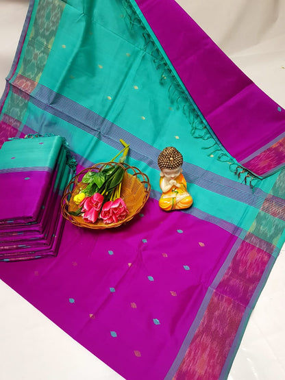 Tripura silk Nakshatra butta sarees