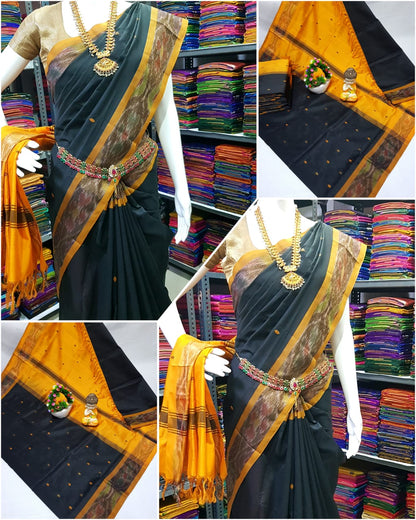 Tripura silk Nakshatra butta sarees