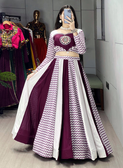 Pure Rayon Cotton lehenga set