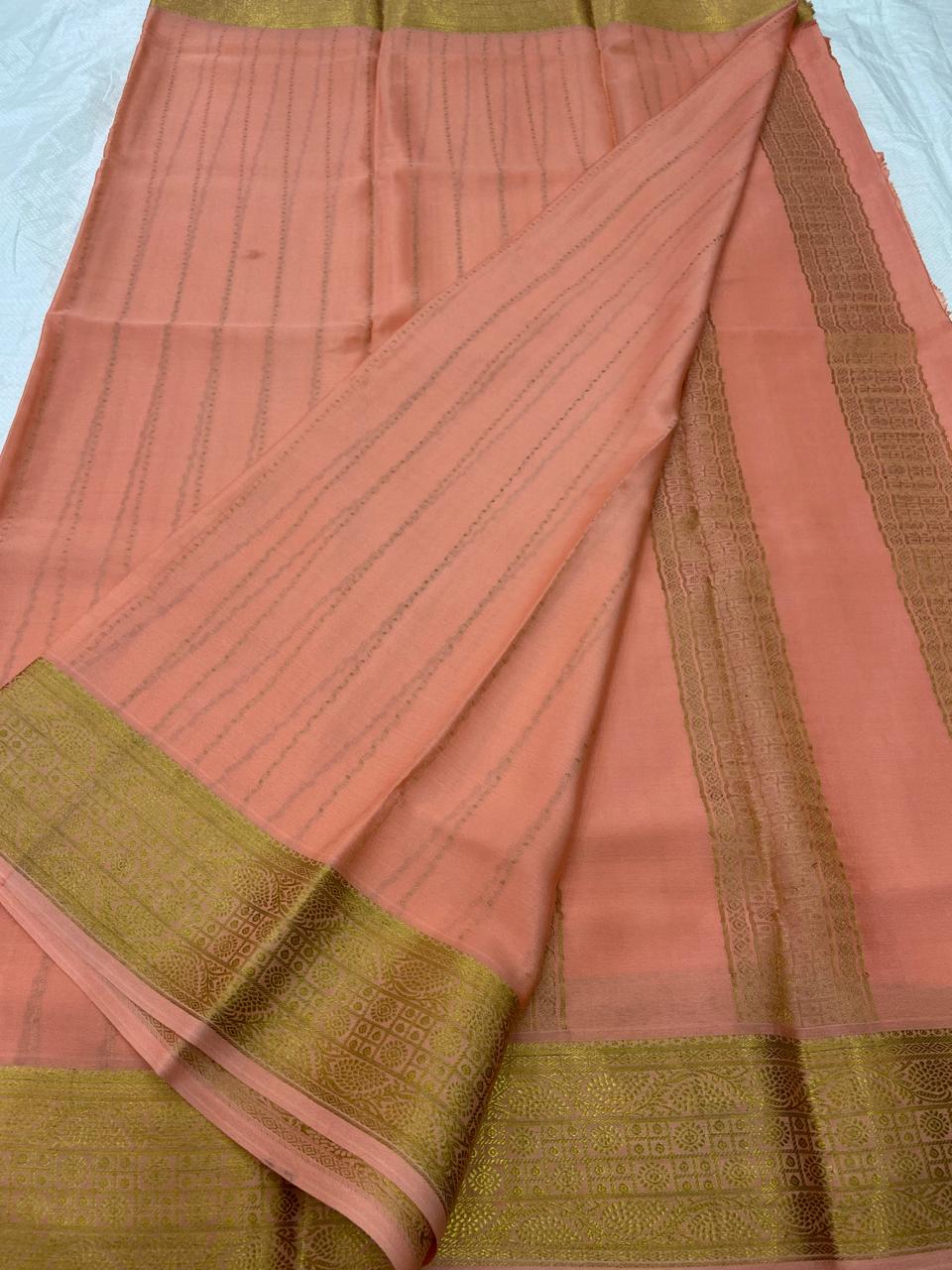 Pure Mysore silk KSIC thickness sarees