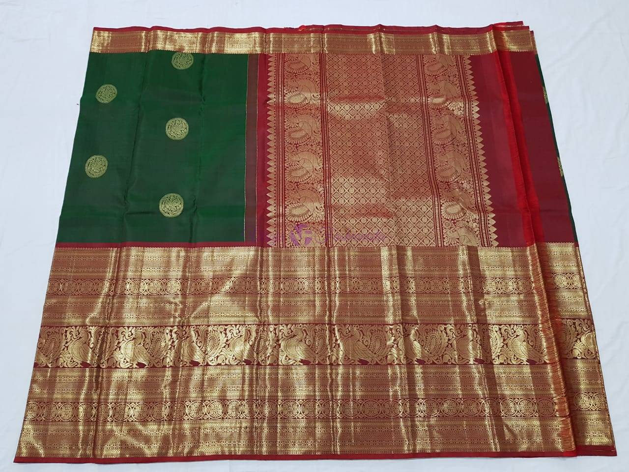 Pure kanchipuram 21 inch big border sarees