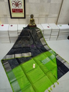 Pure kanchipuram all over silver jari self weaving sarees