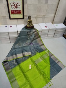 Pure kanchipuram silk all over silver jari self weaving sarees