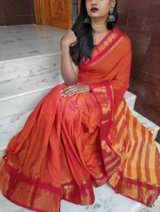 Mercerised narayanpet cotton sarees