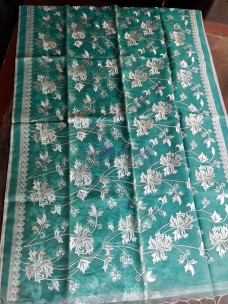 Premium quality muslin parsi all over embroidery work sarees