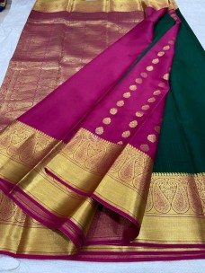 Pure mysore silk patli pallu sarees