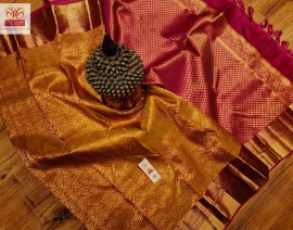 Pure kanchipuram brocade silk sarees