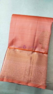 Pure kanchipuram copper zari small border sarees