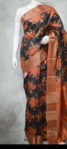 Viraja Fashionista - pure tussar silk hand blockprinted sarees