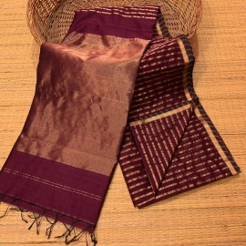 Maheshwari sarees with stripes