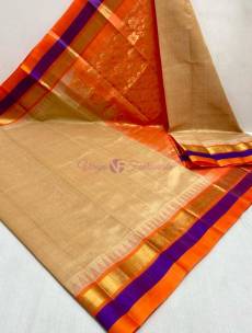 Handloom kuppadam sarees with temple border