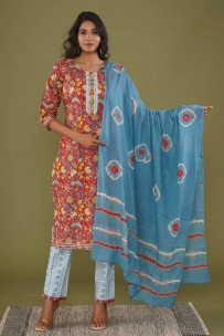 Pure cotton readymade 3pc suits