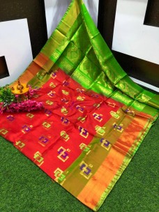 Viraja Fashionista-uppada pure pattu sarees with butti work