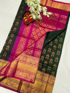 Uppada silk sarees with kanchi border
