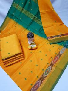 Tripura silk sarees with pochampally border