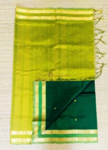 Pure kanchipuram korvai silk cotton sarees