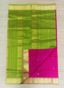 Pure handloom Korvai silk cotton sarees