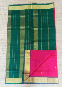 Pure handloom Korvai silk cotton sarees