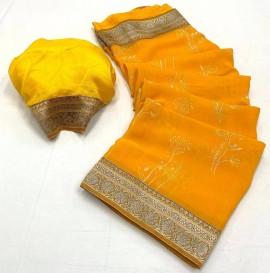 Soft georgette leheriya print sarees