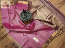 Kanchipuram single warp embose silk sarees
