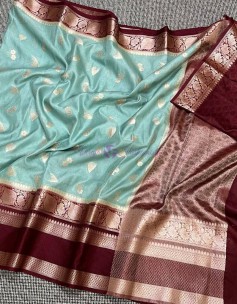 Semi banarasi georgette silk sarees