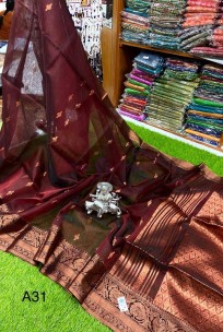 Handloom premium quality muslin banarasi sarees