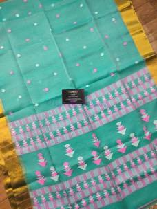 Pure handloom muslin jamdani sarees