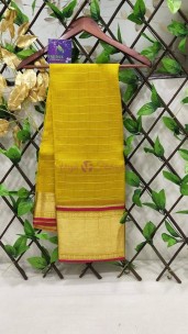 Kanchi organza silk checks sarees