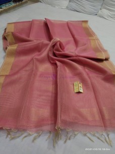 Pure handloom tussar  tissue silk sarees