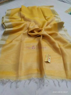 Pure handloom tussar  tissue silk sarees
